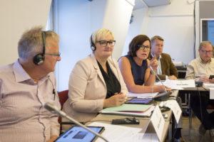 18-08-2016. STOCKHOLM. Britt Lundberg vald som ny gruppordförande för Mittengruppen i Nordiska Rådet. FOTO: GUSTAV MÅRTENSSON